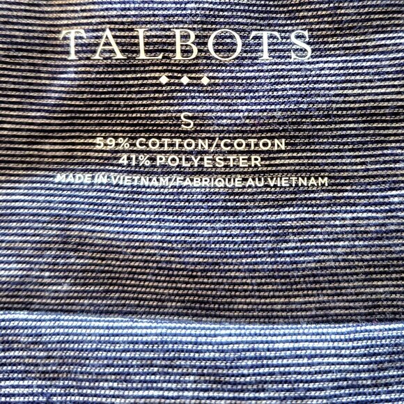 Talbots 3/4 Sleeve Blue Tee Shirt Size S - Picture 3 of 7